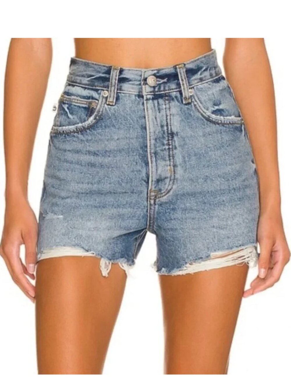 Lovers + Friends Austin Super High Rise Cut Off Short in Panorama, 28 NWT